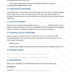 Sidor 5–6 av ett aktieägaravtal i A4-format, texttätt dokument med rubriker, punktlistor och signaturfält