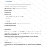 Sida 2 av 5 av ett andrahandsuthyrningsavtal (A4), skannad dokumentbild med text och underskriftsfält.