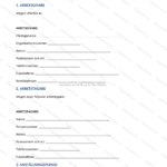 Första sidan av ett A4-anställningsintyg (sida 1 av 5) med text och företagsuppgifter