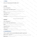 Första sidan av arrendeavtal för parkeringsplats på A4, sida 1 av 5