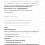 Andra sidan av en avsiktsförklaring (A4), sida 2 av 5, text med stycken och signaturfält, skannad/skalad