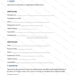 Första sidan av A4-avtal om avslutande av anställning (sida 1 av 5)