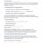 Skannad A4-sida (sida 2) av avtal om avslutande anställning, med text och signaturfält.