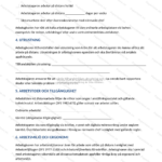 Andra sidan av ett A4-avtal om distansarbete med text och rubriker