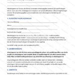 Bemanningsavtal på A4, sida 2 av 5, skannad utskrift med löpande text och rubriker