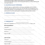 Skannad A4 dubbelsida (sidor 4–5) av ett bemanningsavtal med text, punkter och rubriker