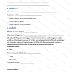 Sida 2 av 4 av ett A4-bisyssloanställningsavtal, skannad kontraktssida med text och underskriftsfält