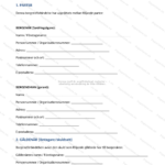 Skannad A4-sida med rubriken Borgensförbindelse, sida 1 av 4 med text och signaturfält