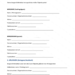 Skannad A4-sida med rubriken Borgensförbindelse, sida 1 av 4 med text och signaturfält