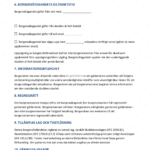 Skannad A4-sida av borgensförbindelse, sidor 3-4 med text och underskrifter