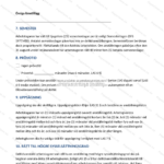 Uppslag av A4-dokument: deltidsanställningsavtal, sidorna 3–4 med textparagrafer och underskriftsfält