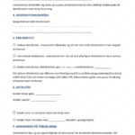 Fotografi av sida 2 av 4 i ett distributionsavtal på A4-format, utskriven text och paragrafer synliga