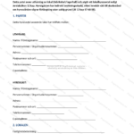 Första sidan i A4-utskrift av fabrikshallsuthyrningsavtal (sida 1 av 4), skannad dokumentsida med text och rubriker