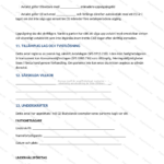 Skannad A4-sida från fastighetsunderhållsavtal med text och tabeller