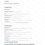 Första sidan av ett A4-franchiseavtal (sida 1 av 4), utskrivet dokument