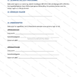 Sida 4 av 4 av frilansavtal på A4, dokument med text och underskriftsrader