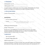 Utskrivet hyresavtal för fritidsbostad, A4 sida 2 av 4 med text och signaturfält