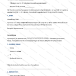 Andra sidan av hyresavtal i A4-format med villkorstext och underskriftsfält