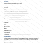 Första sidan av hyresavtal för ett rum på A4-papper, skannad bild