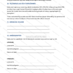 Fjärde A4-sida av hyresavtal för rum, skannat dokument med text och underskriftsfält