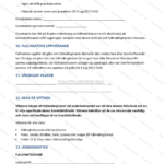 Sida 3 av A4-intressebevakningsfullmakt, formellt dokument med textparagrafer, kryssrutor och utrymme för underskrift