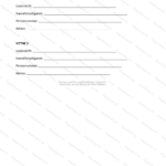 Fjärde sidan av intressebevakningsfullmakt (A4) med tryckt text, kryssrutor och underskriftfält