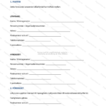 Första sidan av A4-uthyrningsavtal för källarförråd, formellt dokument med rubriker och text