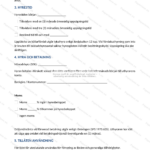 Andra sidan av ett uthyrningsavtal för källarförråd i A4-format, med textparagrafer och signaturrutor