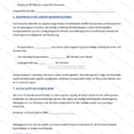 Tredje sidan av ett konkurrensförbudsavtal (A4), skannad text med paragrafindelning och underskriftsfält