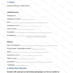 Första sidan av ett konsultavtal i A4-format, utskrivet dokument med rubrik och avtalsvillkor