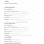 Första sidan av ett kreditavtal på A4-papper, tryckt text och underskriftsfält.