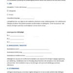 Tredje sidan av ett A4-dokument med läroavtal, tryckt text och formaterade rubriker