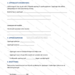 Andra sidan av ett A4-lättföretagaravtal med textblock, rubriker och punktlistor