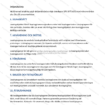 Tredje sidan av ett A4-leasingavtal med text, punktlistor och underskriftsrader