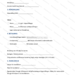 Andra sidan av ett A4-köpebrev för motorcykel med tryckt text, fält för underskrifter och datum