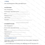 Första sidan av ett A4-nyttjanderättsavtal med rubrik och löpande text