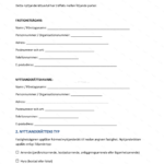 Första sidan av ett A4-nyttjanderättsavtal med rubrik och löpande text