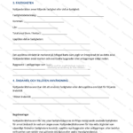 Andra sidan av ett A4-nyttjanderättsavtal, utskrivet dokument med text och rubriker