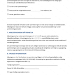 Tredje sidan av ett A4-permitteringsmeddelande, skannat textdokument med rubriker och stycken