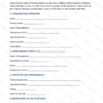 Första sidan av en A4-blankett för reparationsanmälan med formulärfält och rubriker