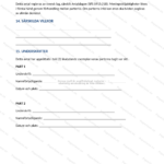 A4-sida 5 av ett samarbetsavtal med tryckt text och signaturrader