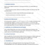 Tredje sidan av ett A4-samboavtal med tryckt text och utrymme för underskrifter