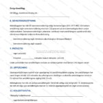 Skannad tredje sida av ett A4 säsongsanställningsavtal med text och underskriftsfält