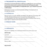 Sida 4 av säsongsanställningsavtal (A4) med avtalstext, paragrafer och underskriftsfält