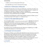 Andra sidan av ett sekretessavtal (A4), utskriven sida med löpande text, rubriker och avsnitt