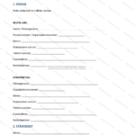 Första sidan av ett A4-städavtal, skannad sida med rubrik och avtalsvillkor