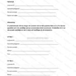 Fjärde sidan av ett testamente på A4-format, utskrivet dokument med text och signaturrader