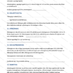 Fjärde sidan av ett tillsvidareanställningsavtal på A4 med villkorstext och underskriftsfält