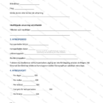 Sida 2 av traktoruthyrningsavtal (A4) med text, villkor och underskriftsfält