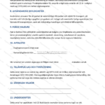 Sida 4 av ett transportavtal i A4-format, utskriven och skalad
